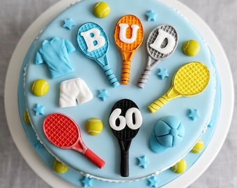 Essbare Tennis Cake Topper, Sport Dekorationen