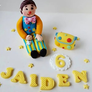 Edible Mr.Tumble cake topper, fondant icing decoration