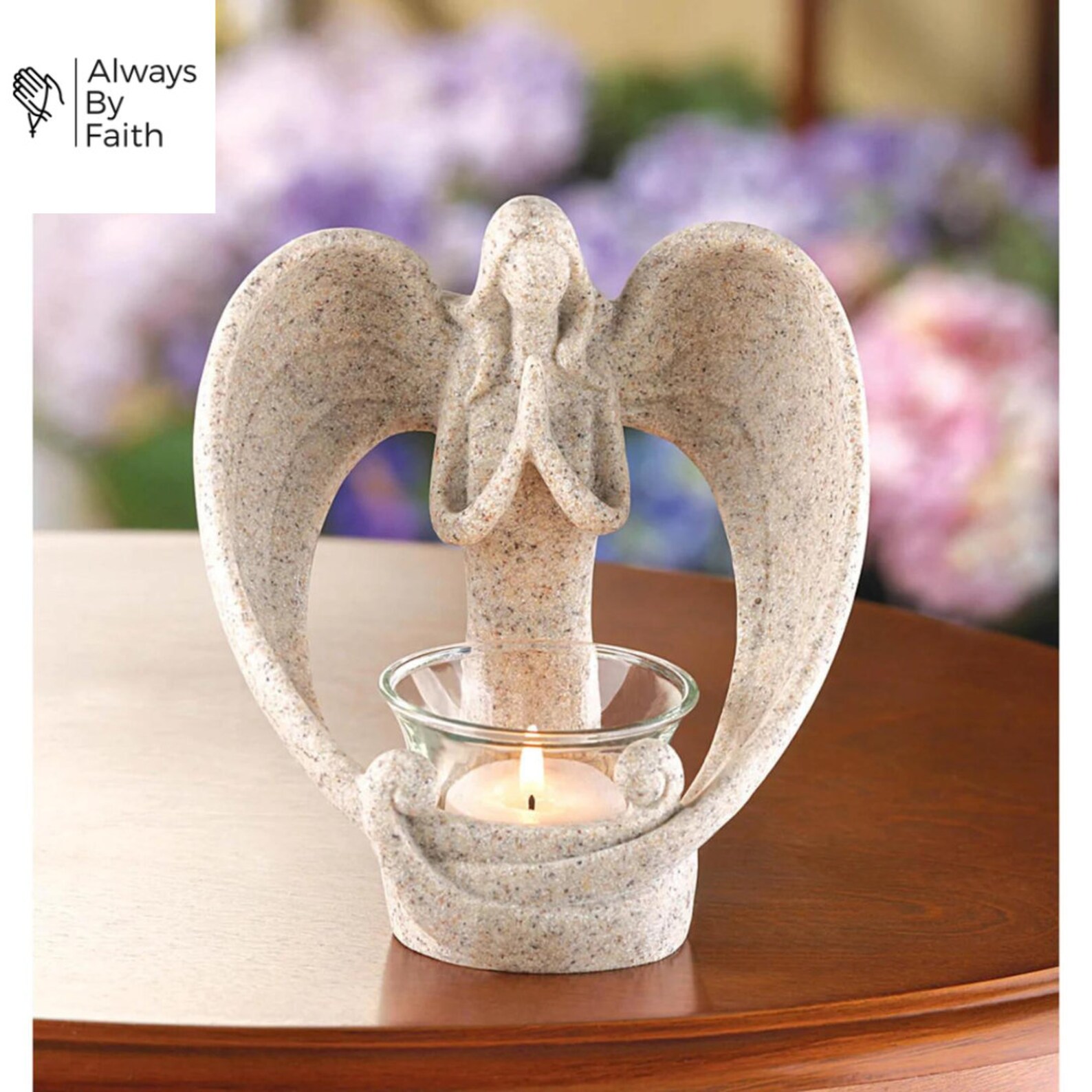 Angel Figurine and Angel Candle Holder Prayer Table Figurines Angel