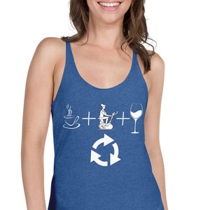 Coffee, Exercise, Wine, Repeat- Women&#39;s Racerback Tank