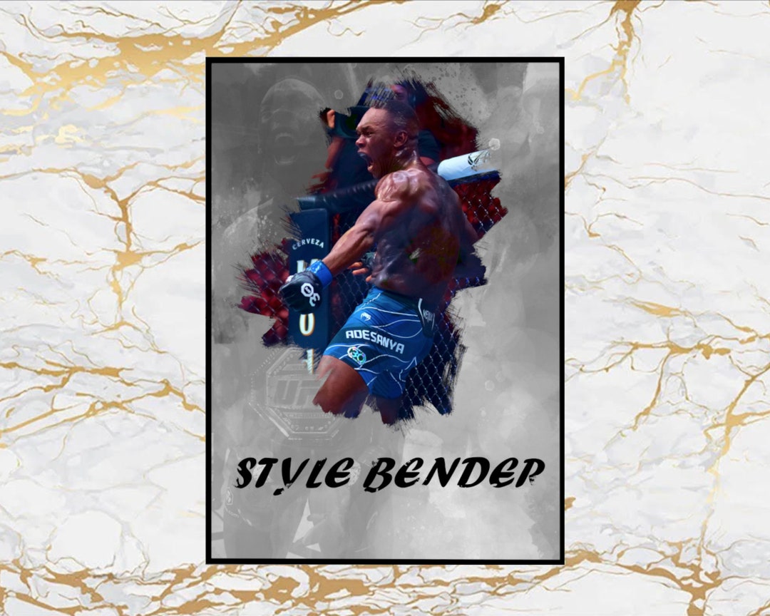 Israel Adesanya UFC Poster Print Digital A1/A2/A3/A4 Sizes Etsy