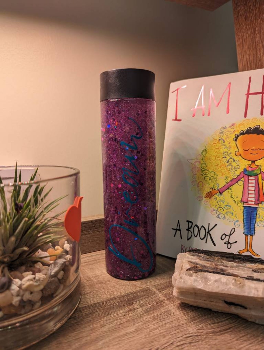 DREAM Glitter Jar Stress Relief Sensory Tool Mindfulness Etsy