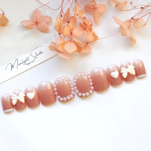 24Pcs Square/Squoval Short Press on Nails/Stick on Nails/False Nails/Glue on Nails/Full Cover - Gift For Her