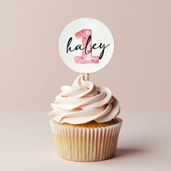 5 Decorazioni Per Torta In Legno A Forma Di Fragola E Margherita - Colorate, Per Compleanno Bambini E Baby Shower