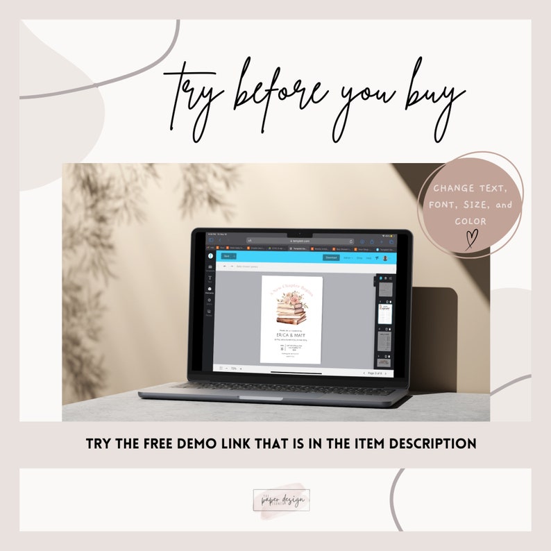 Bookmark for New Chapter Begins Story Book Baby Shower, Library Book