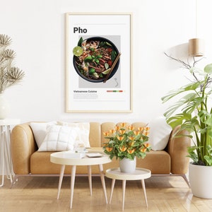 PHO POSTER Minimalist Vietnamese Wall Art Decor Digital - Etsy