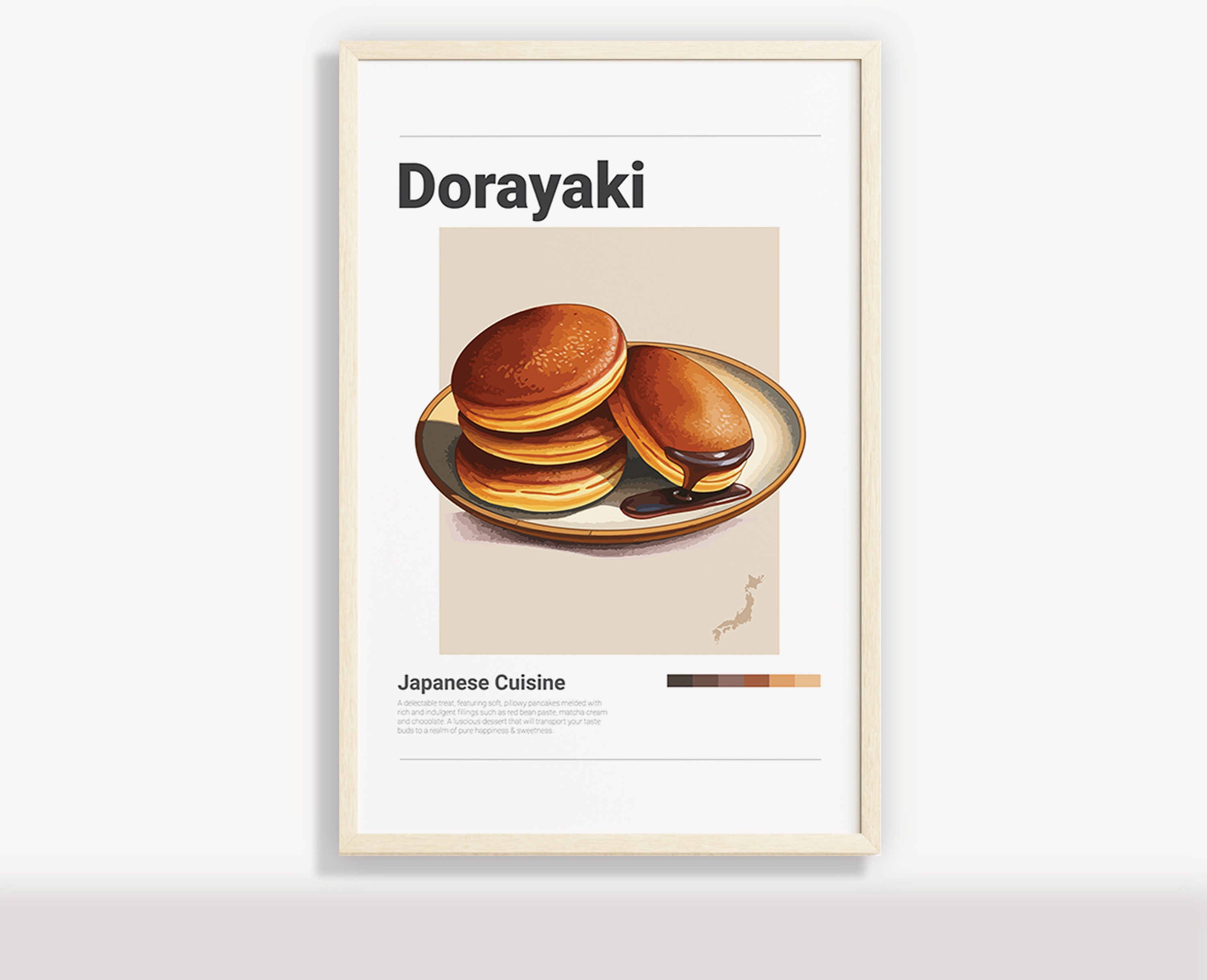JAPANESE DORAYAKI POSTER Minimalist Wall Art Decor Digital - Etsy