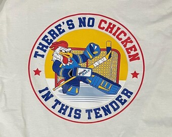Youth Hockey Goalie Shirt, Chicken Tender T-Shirt, Funny Kids Hockey Tee