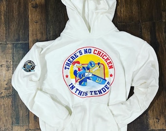Chicken Tender Hockey Hoodie | Funny Goalie Sweatshirt | Ice Hockey Goalie Gift | Rink Ratz Hockey Apparel