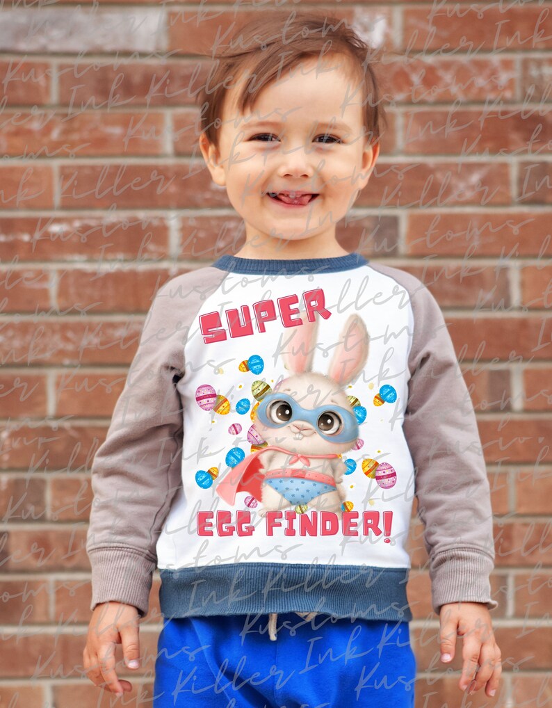 Super Easter Egg Finder Sublimation Png File Super Bunny Etsy