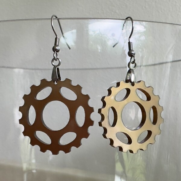 Bike Sprocket Earrings (Variants)