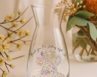 Personalised Thank You For Looking After Me Vase | Thank You From The Dog | Thank You From The Cat | Thank You Dog Sitter |Thank You Kennels
