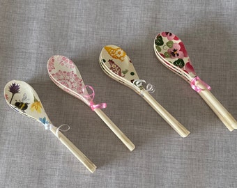 Set of 3 wooden decorative spoons, Country Kitchen Accessories, Perfect Gift for Easter, Mothers Day Birthday or Housewarming.