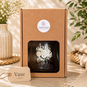Personalised Happy Birthday Wine Glass and Vase Gift Set | Birthday Gift | 30th | 40th | 50th |60th |80th | 90th | 100th |Milestone Birthday image 9