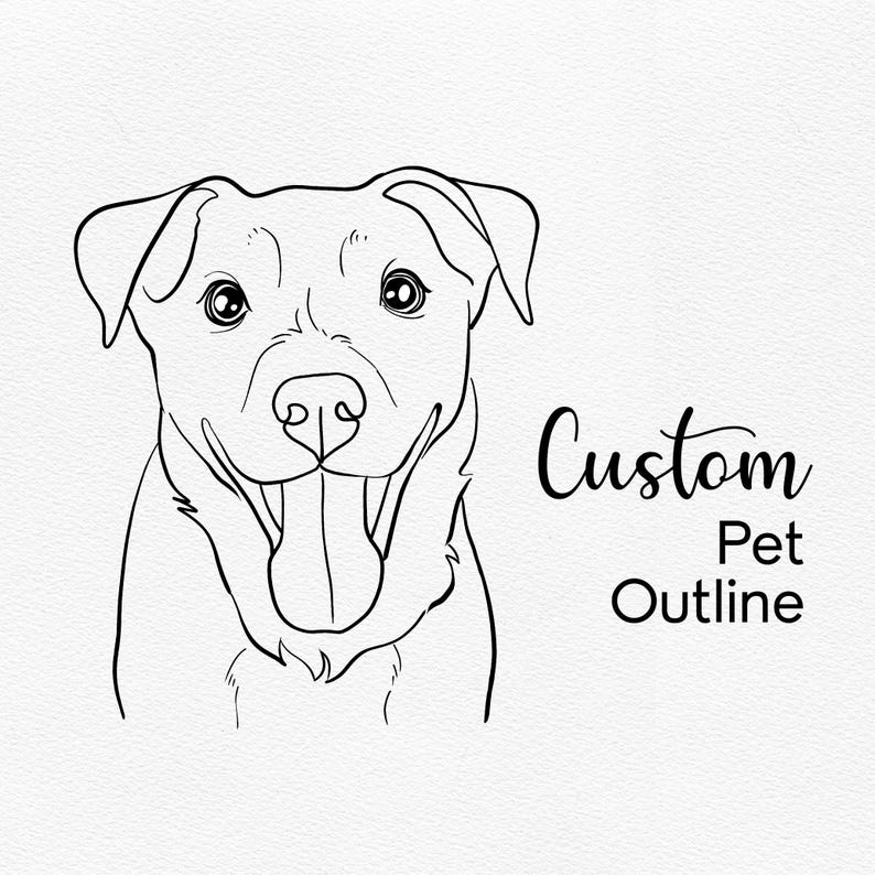 Custom Pet Drawing from Photo, Custom Dog Art Print, Personalized Dog Memorial Gift, Custom Pet Portrait image 12