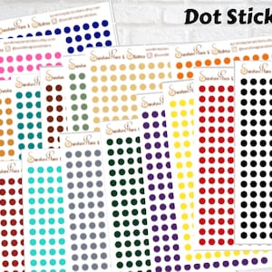 Small Dot Stickers | Planner Stickers | Bullet Journal Stickers | Functional Stickers