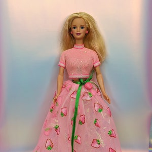 Strawberry Sorbet Barbie Doll Avon Exclusive Special Edition 1998 Mattel 20317 Blonde Doll Vintage 90s Collectible Barbie Doll Toys Etsy
