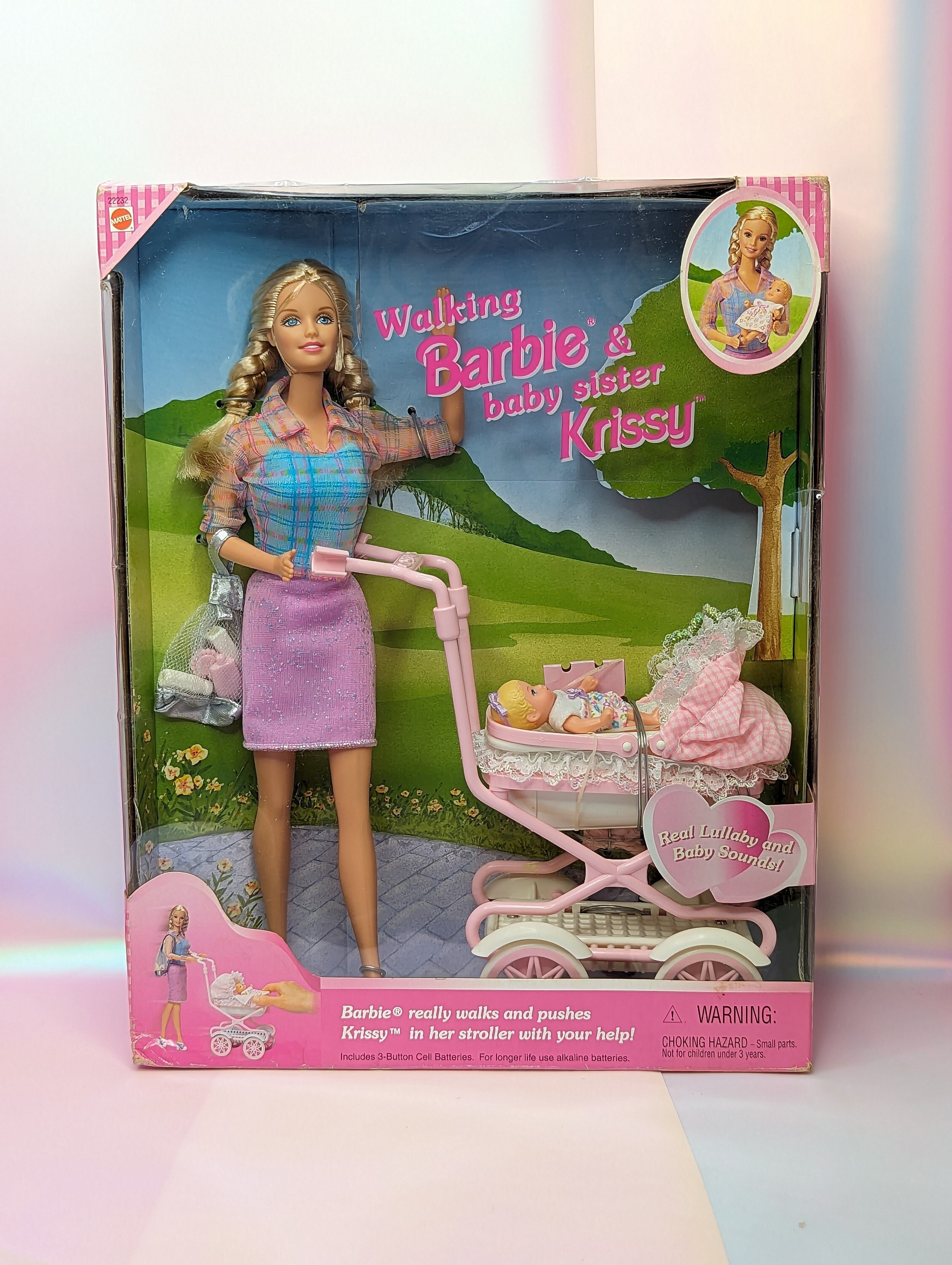 Barbie doll with baby stroller sale