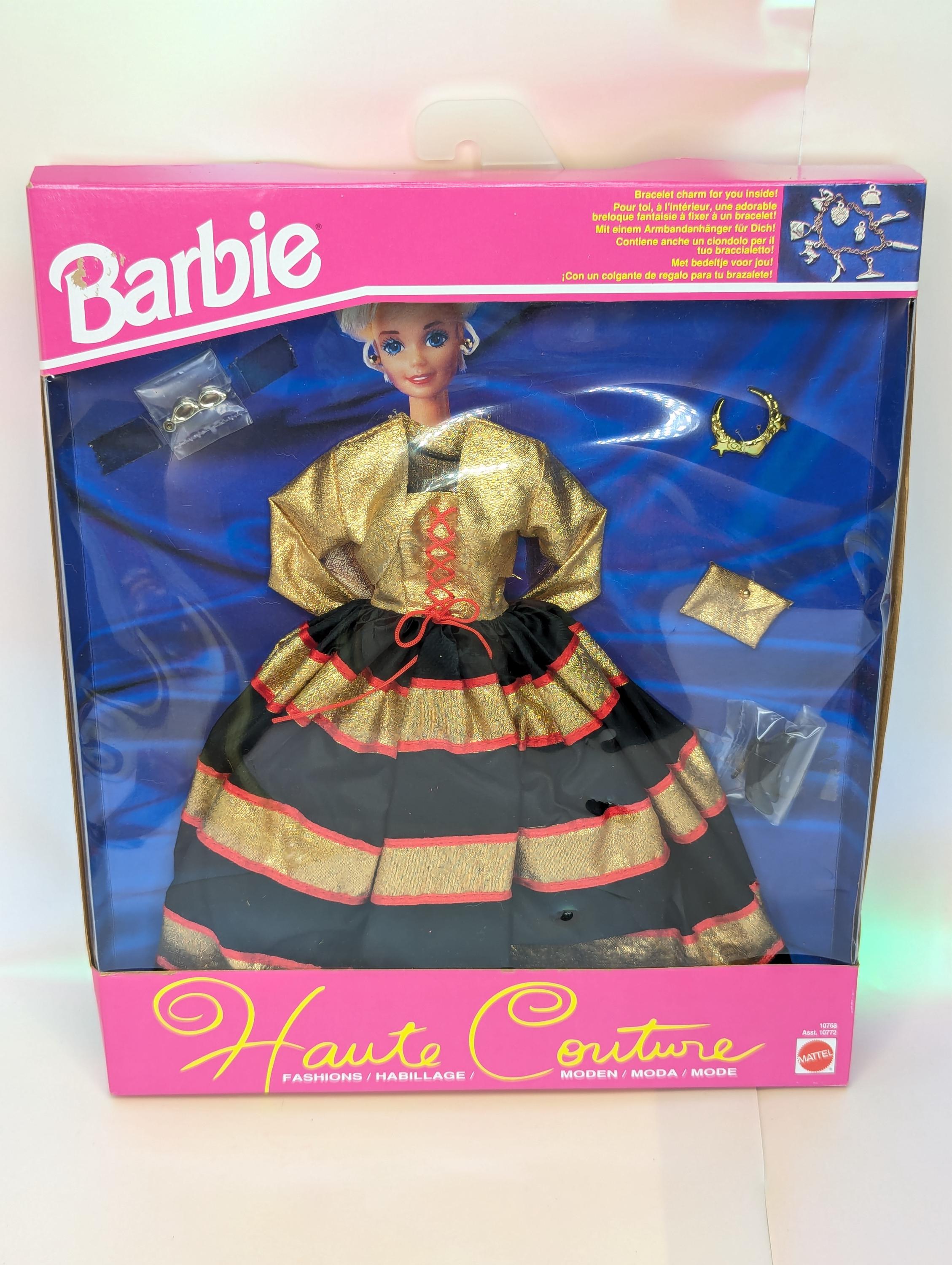 Barbie Haute Couture Evening Wear Fashions 1993 Mattel 10768 Black