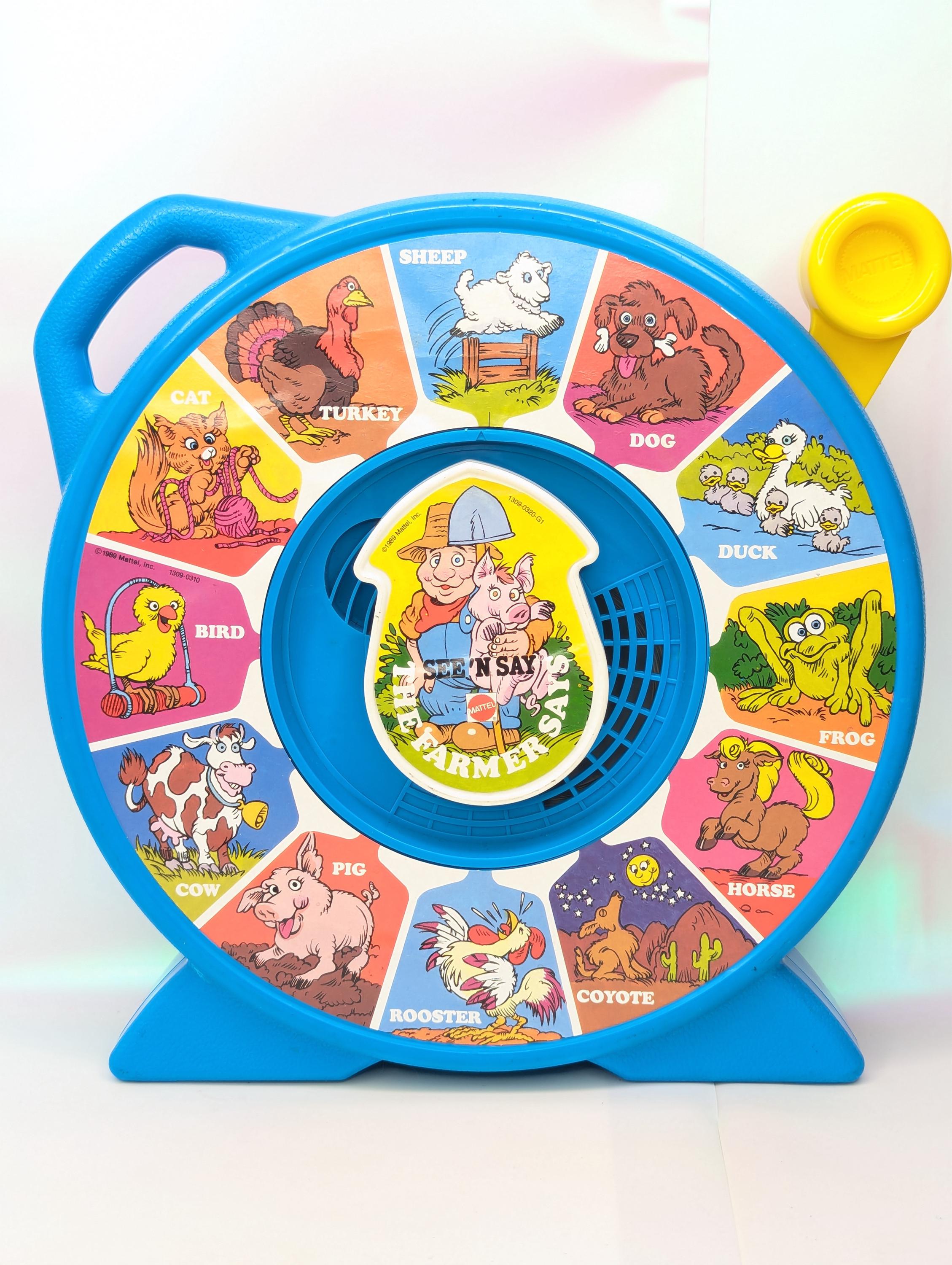 Vintage See N' Say the Farmer Says Sight Word Speaking Toy 1989