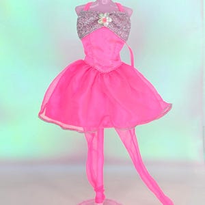 Barbie Hot Pink Dress for Doll - Etsy Barbie Hot Pink Dress for Doll - Etsy