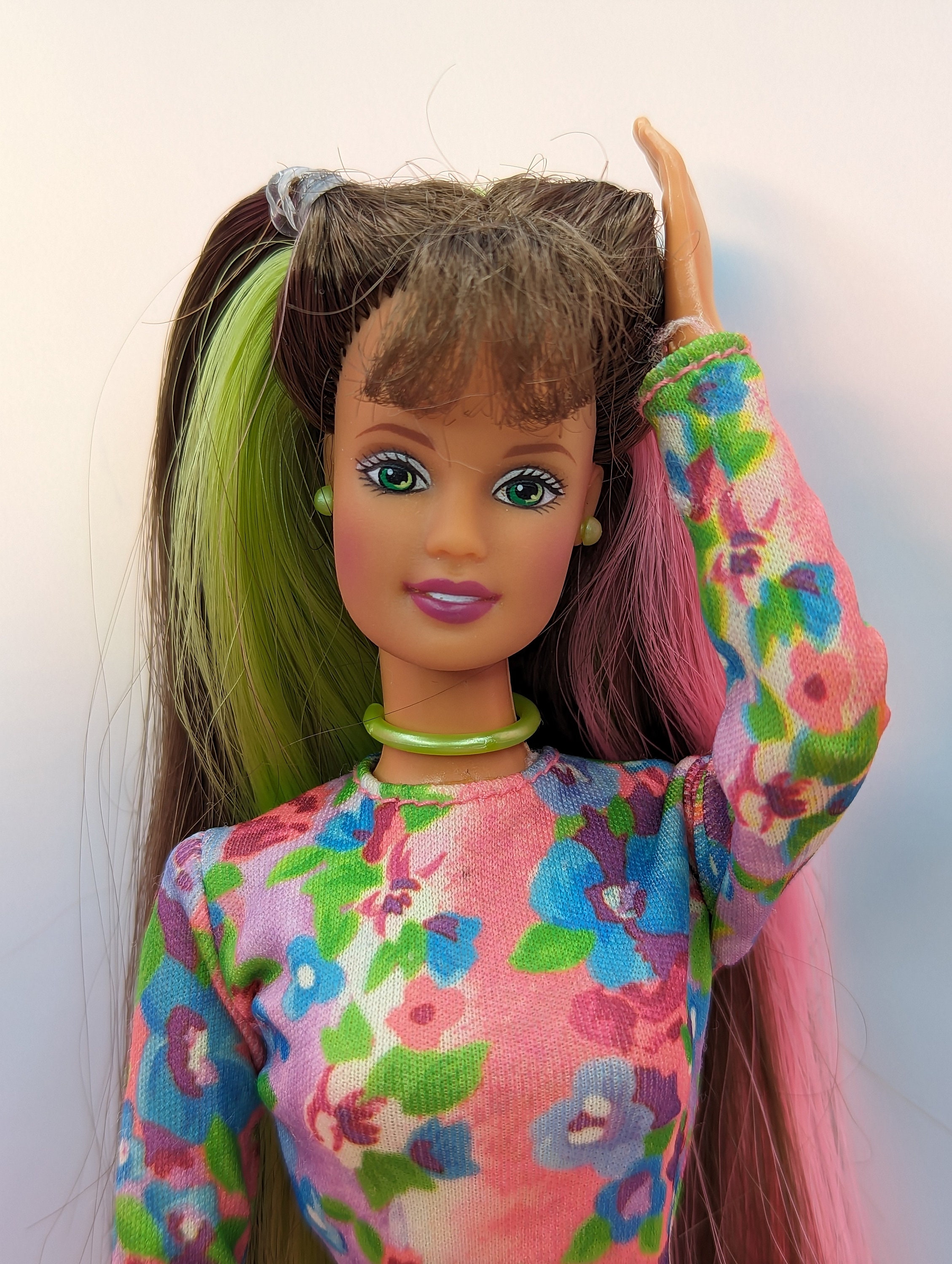 Happenin Hair Teresa Doll 1998 Mattel 22884 Poseable Articulated Brunette Barbie Doll Vintage 90s Collectible Barbie Doll Toys Etsy Canada