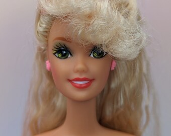Teen Talk Barbie Doll 1991 #5745 Works Re-dressed Green eyes