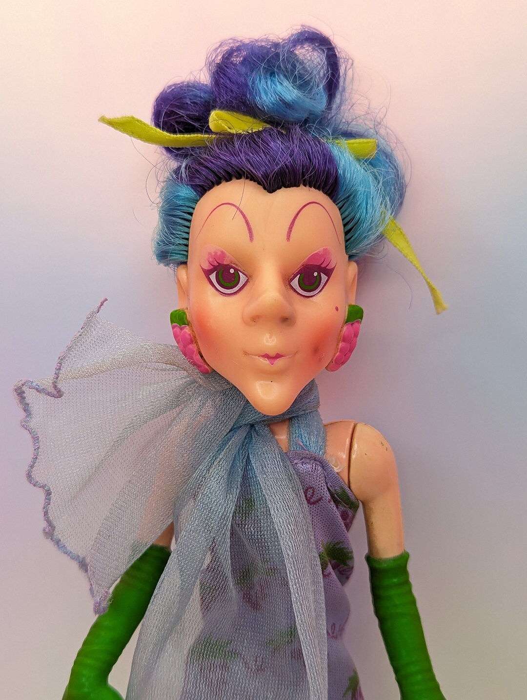 Strawberry Shortcake Sour Grape Villain Doll 1981 Kenner Etsy