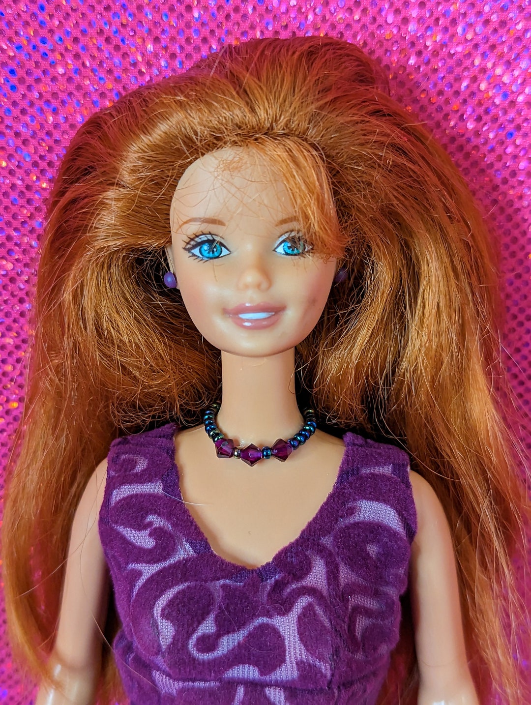 バービー Barbie Fashionista Barbie Doll Purple Dress 輸入品並行輸入品
