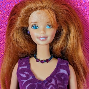 My Design Friend of Barbie Doll 1998 Rare Custom Red Head Auburn Hair Green Eyes Purple Dress Vintage 90s Collectible Barbie Doll Toys Etsy Australia