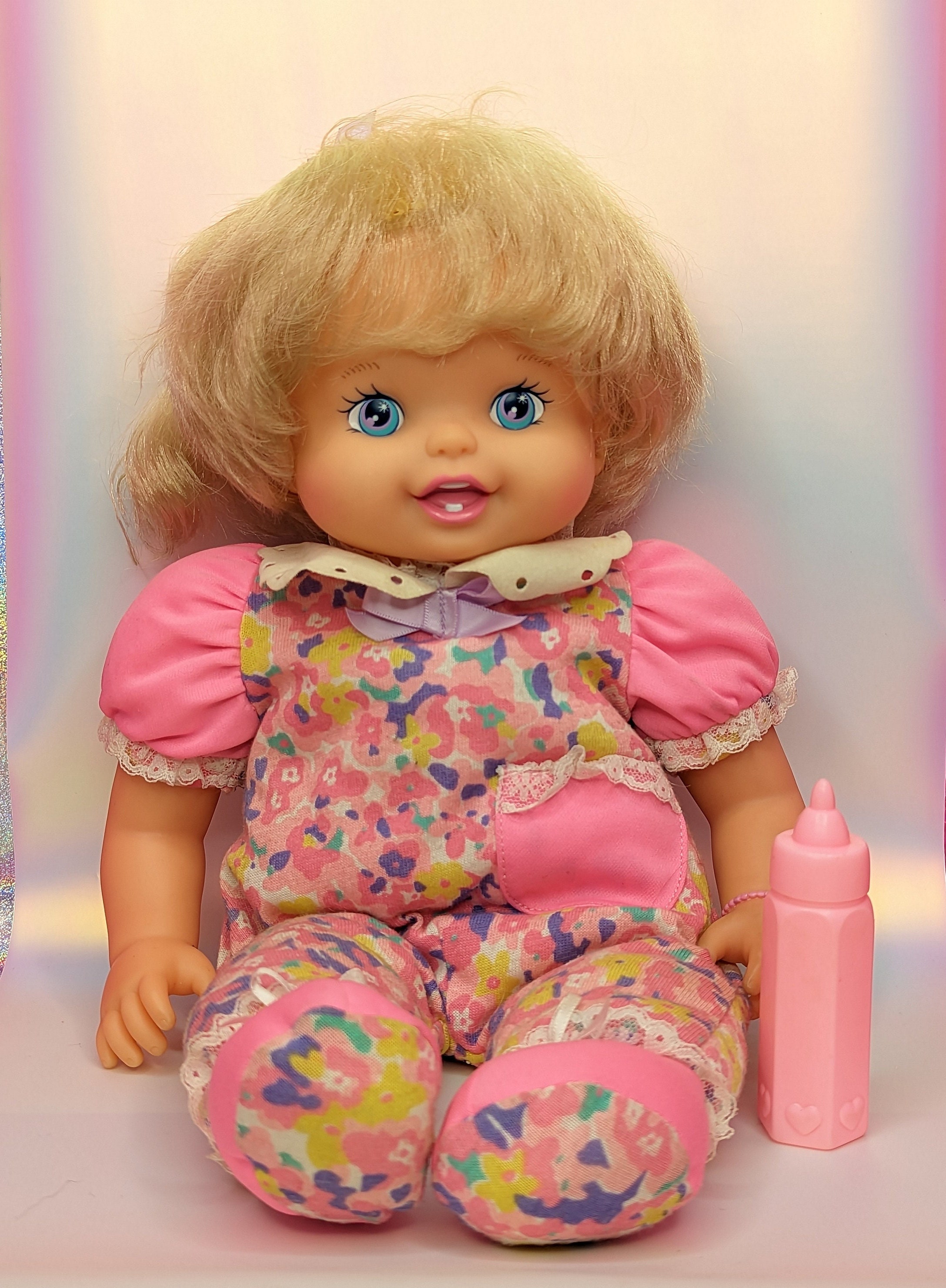 Secret Talk Betsy Doll With Baby Bottle 1994 Tyco Talking Baby