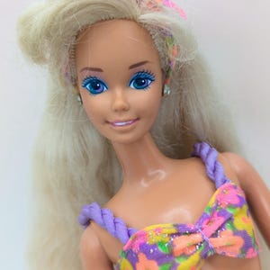 Glitter Beach Barbie Doll 1992 Mattel 3602 Blonde Doll Vintage 90s collectible Barbie Doll toys