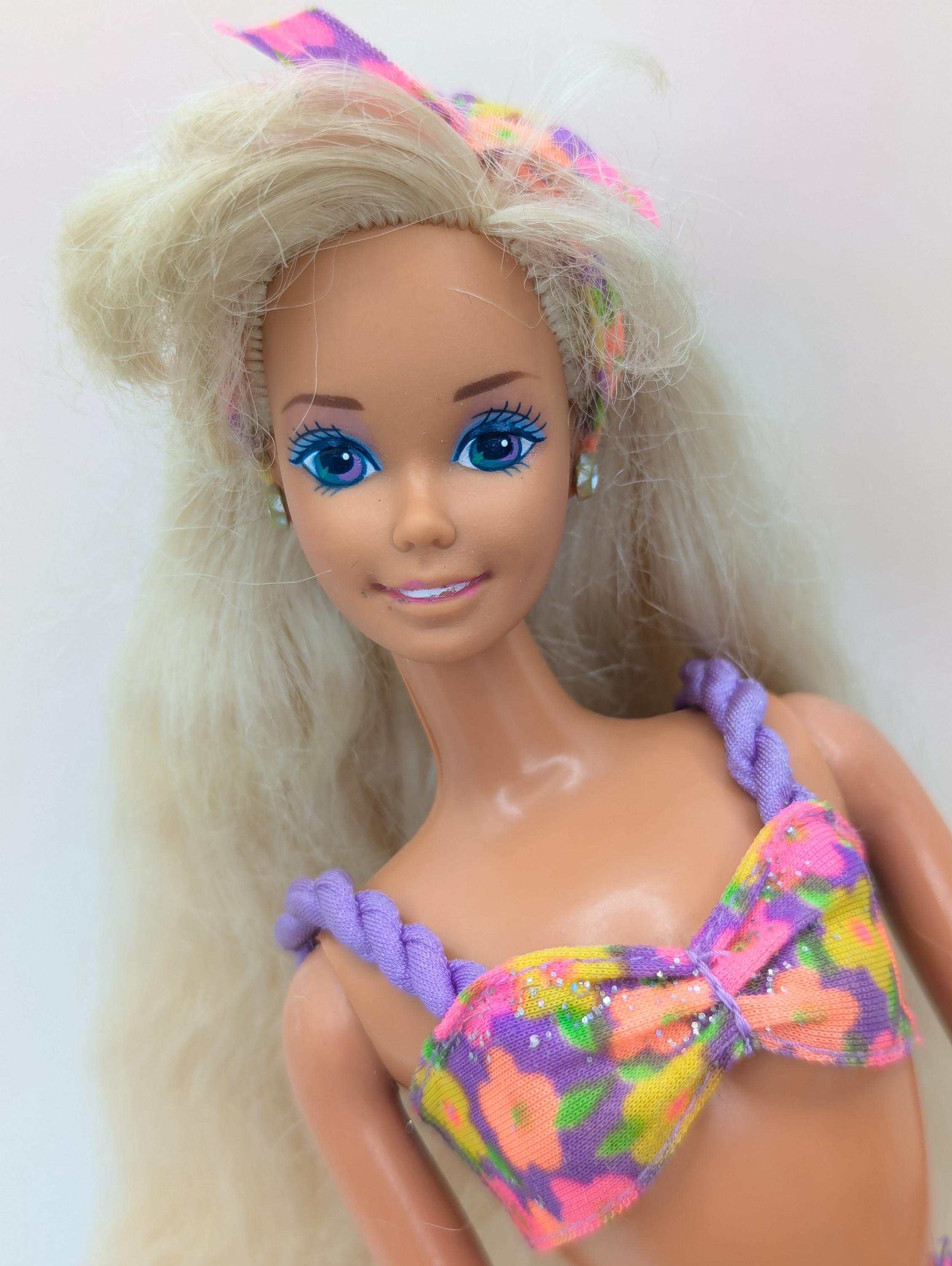 barbie様確認用 Glitter Beach Barbie Doll 1992 Mattel 3602 Blonde Doll Vintage 90s