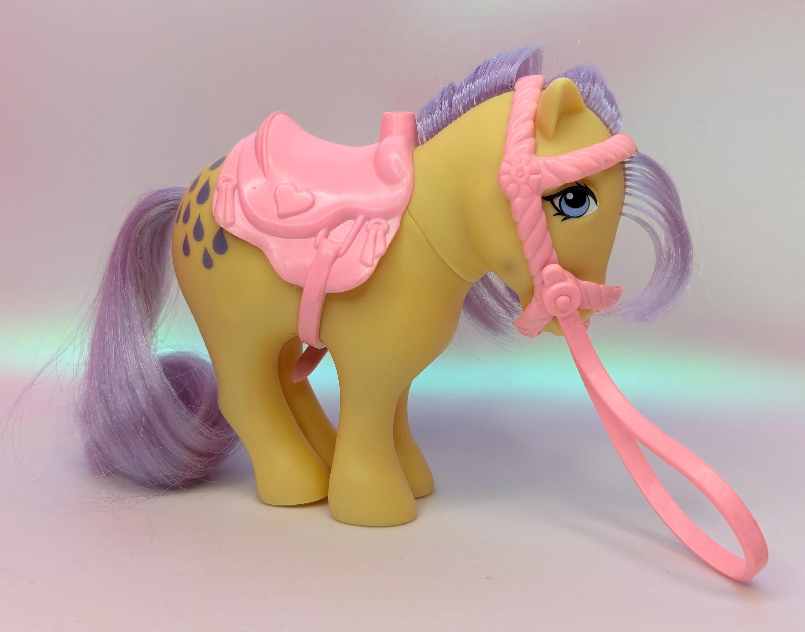 激レア　黄色　My Little Pony ストラップ　マイリトルポニー　レトロ My Little Pony Lemon Drop With Accessories 1983 Hasbro MLP G1 Show