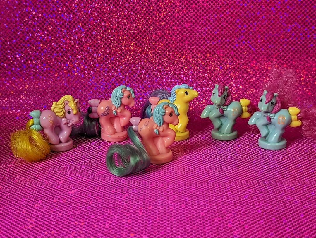 Lot De 6 My Little Pony G1 – Hasbro – Mon Petit Poney Vintage – Occasion