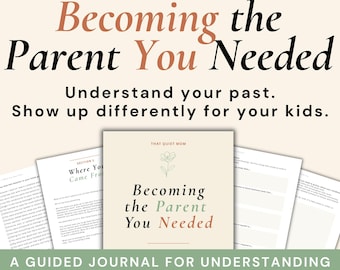 Cahier d'exercices sur le reparentage pour les parents | Journal de guérison de l'enfant intérieur | Briser le cycle | Traumatisme générationnel | PDF imprimable