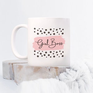 Girl boss mug, gift for women boss, female owner mug gift, boss mug gift. anniversary gift for lady boss