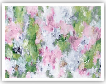 Abstract Giclee Print: 'Limitless in Pink' by Amanda Toppe Art