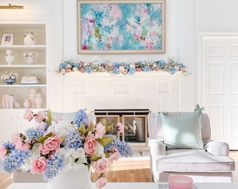 Abstract Floral Samsung Frame TV Art: &#39;Summer Love&#39; by Amanda Toppe (Digital Download)