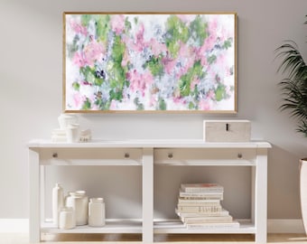 Pink Floral Samsung Frame TV Art by Amanda Toppe (Digital Download)