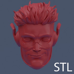 1/12 custom head sculpt | 3D modeled .STL