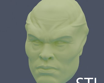 Scultura della testa modellata in 3D personalizzata in scala 1/12 .STL