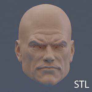 1/12 custom head sculpt | 3D modeled .STL