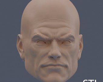 1/12 custom head sculpt | 3D modeled .STL