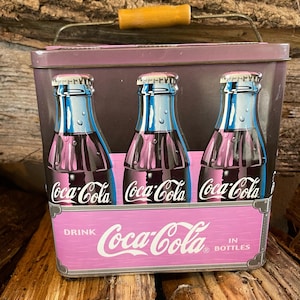 Vintage | Coca Cola | Decorative Large Tin | 6 Pack | Coca Cola Collectible