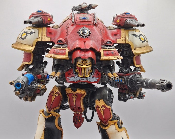 Figurine Warhammer 40k Imperial Knights Castellan/Valiant/Warden - Peint Sur Commande