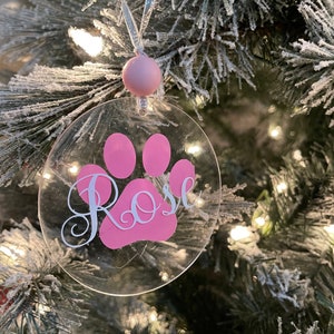 Acrylic ornament, personalized Christmas ornaments