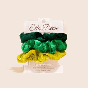 VELVET HAIR SCRUNCHIES - Bankroll