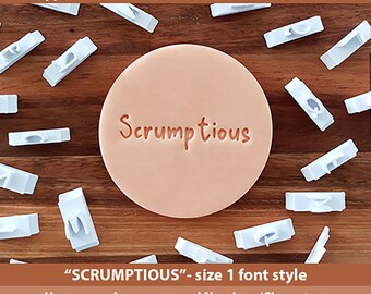 FULL SET - Scrumptious Font Alphabet / Letter / Number / Character Sets - Size 1 - Cookie Stamps