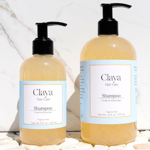 Gentle Shampoo for Sensitive Skin – Aloe Vera, Coconut Cleanser, Sulfate-Free, pH-balanced and Safe for Color-Treated Hair